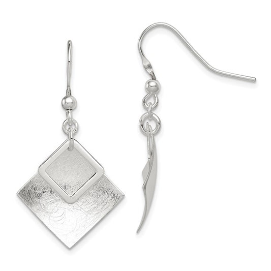 Textured Sterling Silver Earrings